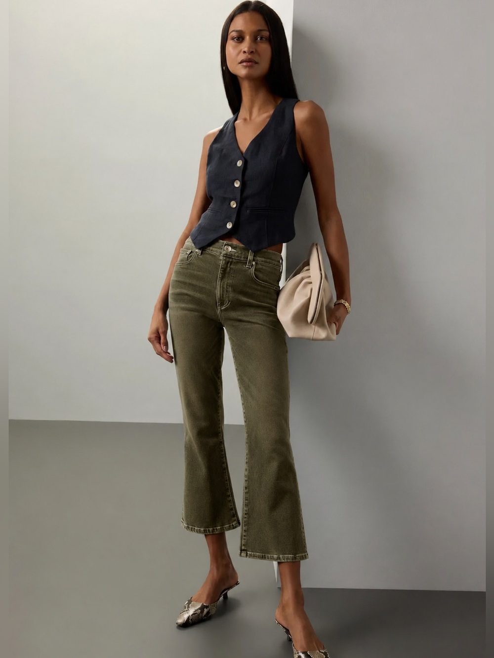 NWT LE JEAN flare jeans